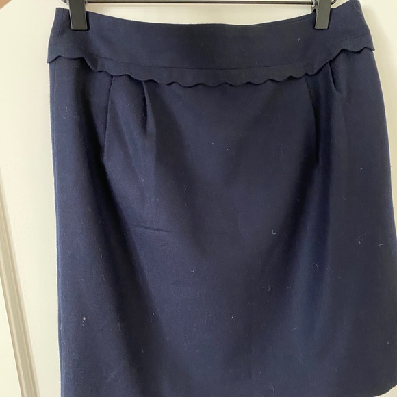 Jcrew Navy Blue Dress Skirt - size 4 - Picture 2 of 3